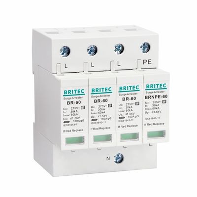 BR275-60 2P 2P ac SPD 60kA 2P Eenfasig overspanningsbeveiligingsapparaat (SPD) Overspanningsafleider overspanningsbeveiligingsapparaat