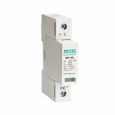 BR275-60 2P 2P ac SPD 60kA Eenfase overspanningsafleider overspanningsbeveiliging
