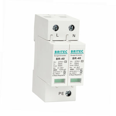 BR-40 4P 40kA-overspanningsbeschermingsinrichting 3 fase donderbeschermer spd tuv type 2 overspanningsbeschermingsinrichting