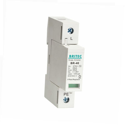 BR-40 4P 40kA-overspanningsbeschermingsinrichting 3 fase donderbeschermer spd tuv type 2 overspanningsbeschermingsinrichting