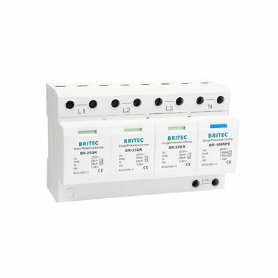 BR-25GR 3P+1 Type 1 Surge Protection Device SPD Bliksembeveiliger vonkenvanger gap spd klasse 1 Bliksembeveiliging