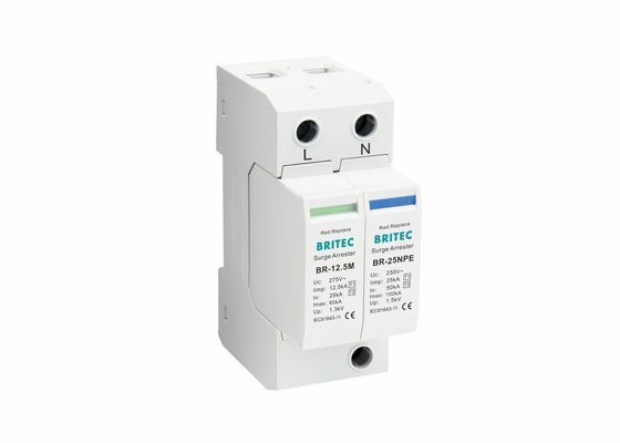 AC T1 T2 1P+NPE 275V Overschrijdingsbeschermer 12.5KA SPD MOV Blitzbescherming Overschrijdingsbeveiliging