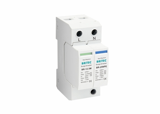 AC T1 T2 1P+NPE 275V Overschrijdingsbeschermer 12.5KA SPD MOV Blitzbescherming Overschrijdingsbeveiliging