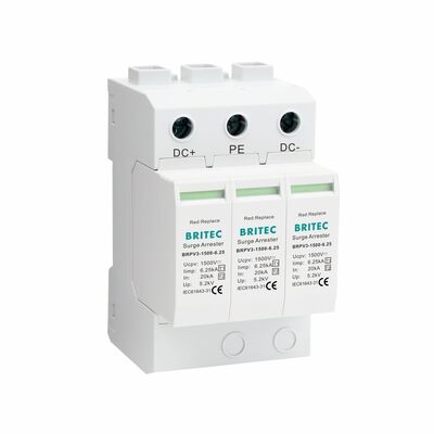 BRPV3-1500-6.25 PV Overspanningsbeveiligingsmodule 3 Beschermingsapparaat Zonne-energiesystemen SPD 1500V DC T1 T2 Zonne-DC SPD PV Bliksembeveiliger