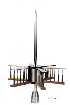 TKIG6.5 Bliksemstang met een diameter van 38 mm en een beschermingsradius van 102 M voor een hoge corrosiebestendigheid
